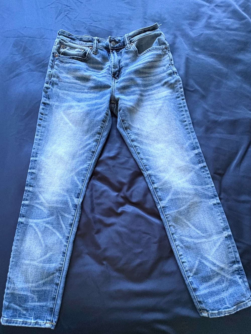 American Eagle Outfitters Faded Blue Skinny Jeans